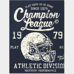 Champion League Athletic Division Football Sport Department Posters and Art